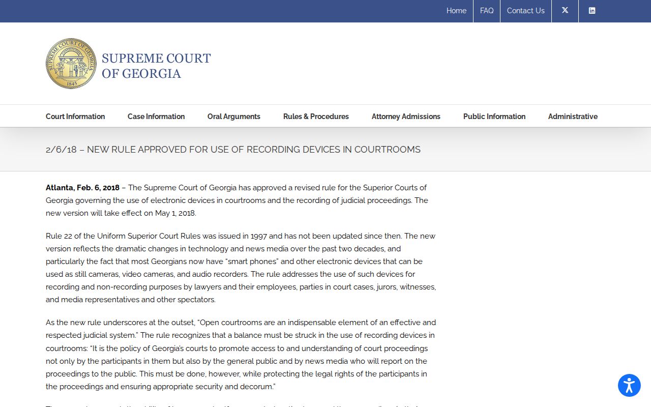 Decatur County case search Rule 22 access reference