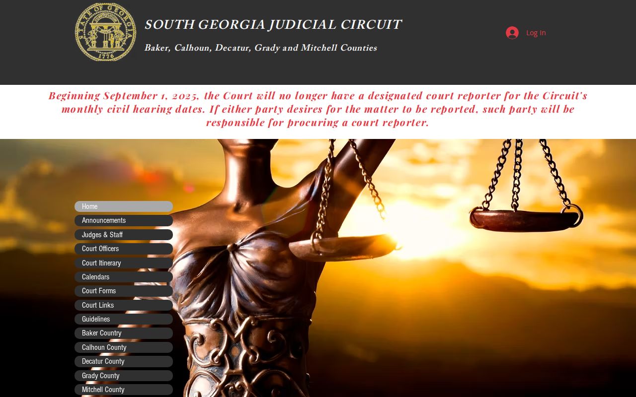 Decatur County court docket South Georgia Judicial Circuit overview